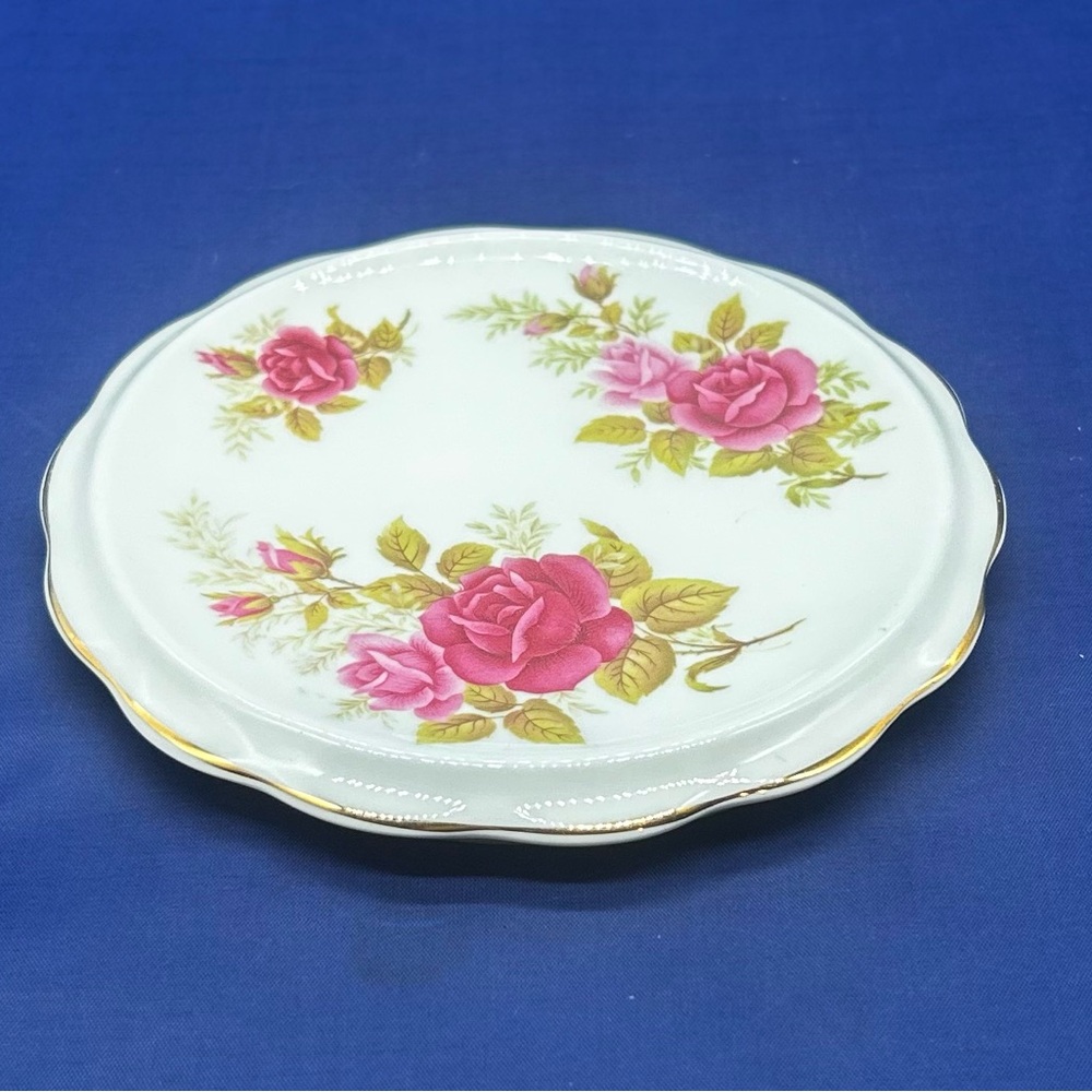 Vtg Royal Kent Bone China Dessert Plate or Bread & Butter Plate Floral England